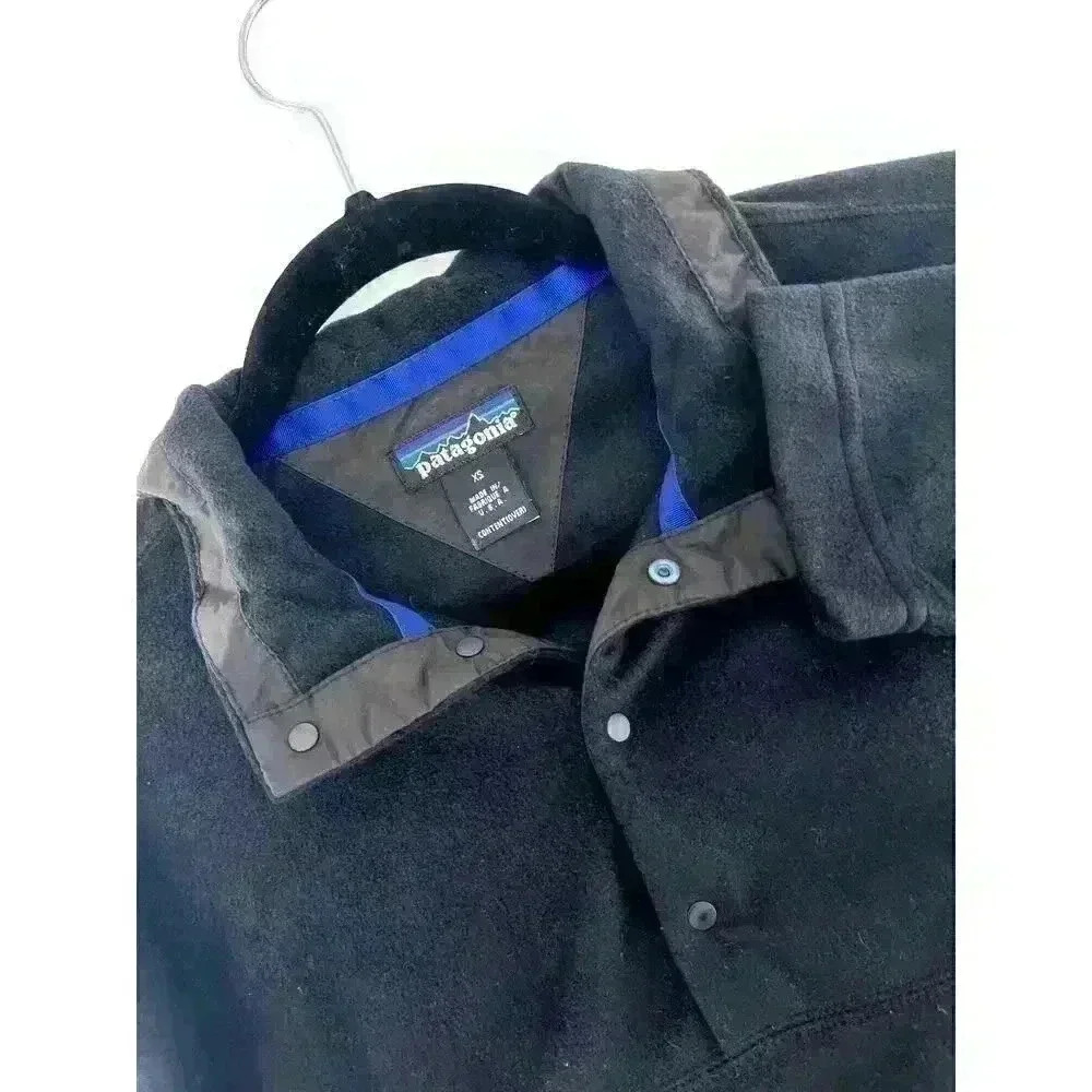 Patagonia Men's 1/4 Button Fleece Pullover Size XS Made in USA Polyester Outdoor